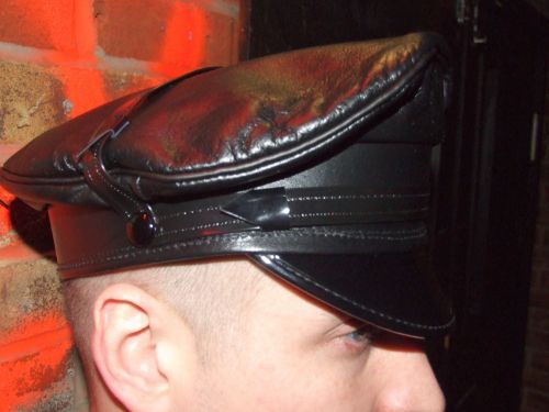 Leather U.S. Sentry Cap