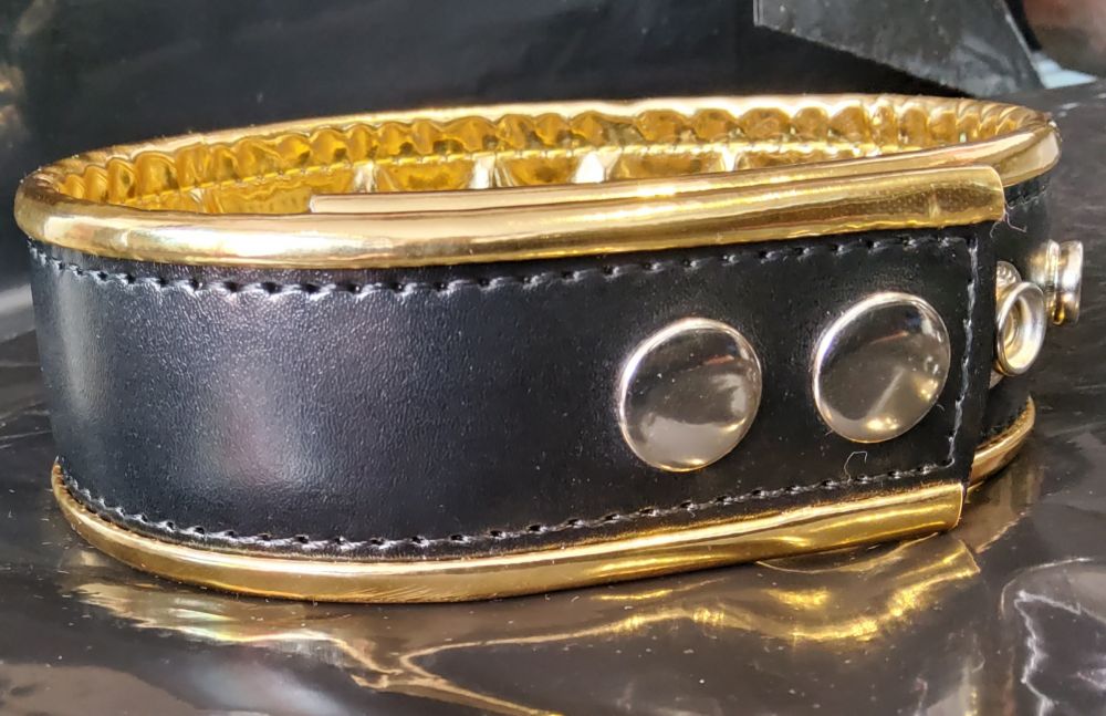Black And Gold Metallic Bicep Strap
