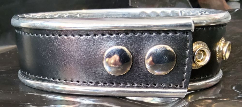 Black and Silver Metallic Bicep Strap