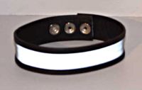 Leather Bicep Strap Reflective Stripe
